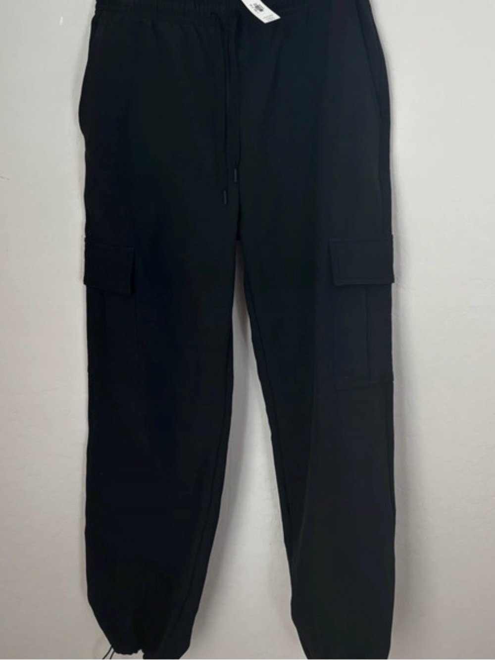Women’s PINK Black Cargo Jogger Pants